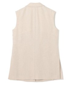 BEIGE， 【洗える】CAROLE / リネンライクノースリーブジレジャケット