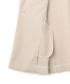 BEIGE， 【洗える】CAROLE / リネンライクノースリーブジレジャケット