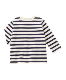 MIKI HOUSE HOT BISCUITS ボーダー柄長袖Tシャツ＆ベビースパッツギフトセット【BOX付き】