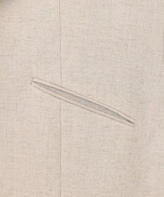 BEIGE， 【洗える】CAROLE / リネンライクノースリーブジレジャケット