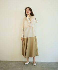 #Newans 【シワになりにくい】〈花乃まりあさんコラボ〉サーキュラースカート