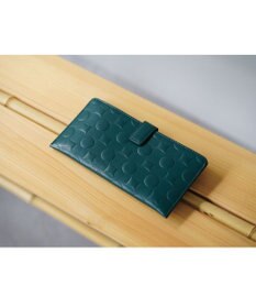 MIYABIYA La quoh with kirakaracho　南蛮七宝 エンボスレザー スリムウォレット