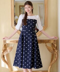 TOCCA RAIN GROW ドレス ネイビー系5