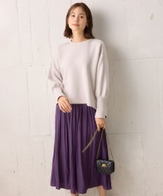 組曲 【秋色追加！大人気定番アイテム】ギャザーライトデシン パンツ