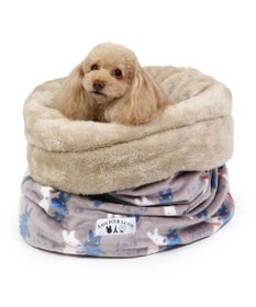 PET PARADISE リサとガスパール  遠赤外線 筒型寝袋《であい柄》 42×70cm