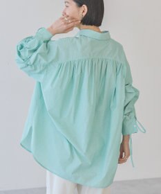 AMERICAN HOLIC 【WEB限定】イージーケアバックギャザーリボンシャツ