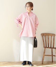 AMERICAN HOLIC 【WEB限定】イージーケアバックギャザーリボンシャツ