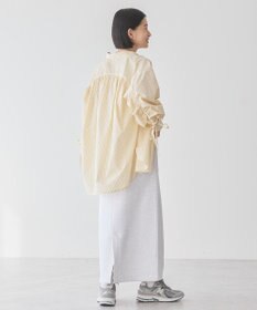 AMERICAN HOLIC 【WEB限定】イージーケアバックギャザーリボンシャツ