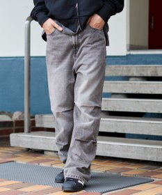 WEGO 【S～Lサイズ展開/ウエスト調整可】パラシュートデニムパンツ