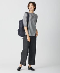 J.PRESS LADIES L 【洗える】 10oz Stretch Denim セミワイド パンツ