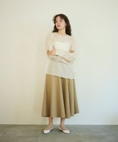 #Newans 【シワになりにくい】〈花乃まりあさんコラボ〉サーキュラースカート