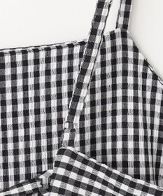 ANY 【洗濯機可能】ギンガムギャザーワンピース