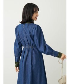 Green Parks ・ＥＬＥＮＣＡＲＥ　ＤＵＥウエストタックデニムワンピース