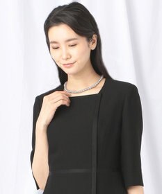 自由区 FORMAL 【日本製】パール調ネックレス（グレー）