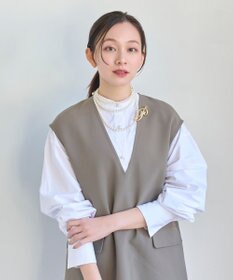 Phoebe ニュアンスメタルブローチ　ゴールド