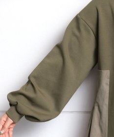 Tiaclasse 【洗える】ダンボール切替パーカーワンピース