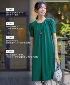 Tiaclasse L 【洗える】カットソーフレアAラインワンピース