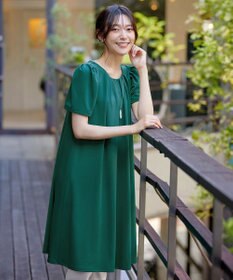 Tiaclasse L 【洗える】カットソーフレアAラインワンピース