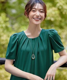 Tiaclasse L 【洗える】カットソーフレアAラインワンピース