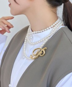 Phoebe ニュアンスメタルブローチ　ゴールド