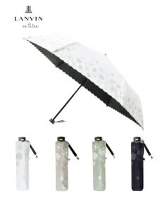 MOONBAT 【一級遮光/晴雨兼用日傘】ランバン オン ブルー (LANVIN en Blue)  折りたたみ日傘 フラワーグリッター