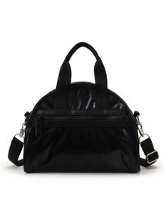 LeSportsac ROUND SM SATCHEL/ブラックシャイン