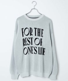 WEGO ロゴジャガードニットプルオーバー