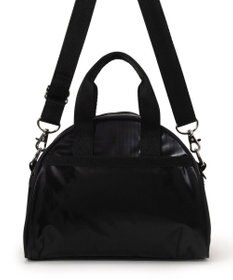 LeSportsac ROUND SM SATCHEL/ブラックシャイン