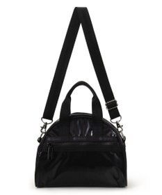 LeSportsac ROUND SM SATCHEL/ブラックシャイン
