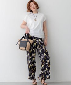 23区 L 【先行予約】レーヨンポリエステルストレッチ フレンチスリーブ ニット