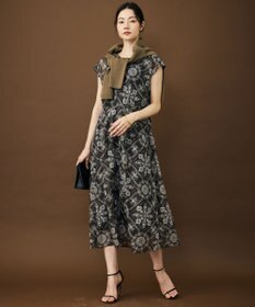 自由区 ロータスタイルプリント ワンピース