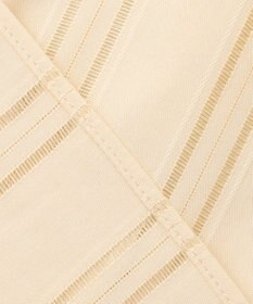 UNFILO ストライプレース 2WAY パフスリーブブラウス