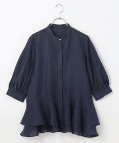 #Newans 【洗える】ダブルフリルヘムシアーシャツ