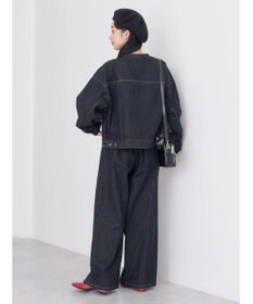 earth music&ecology フロントジップデニムパンツ