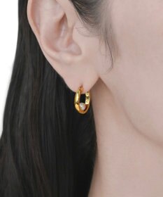 susui 【pearl doughnut】フープピアス (YGMRR)_両耳