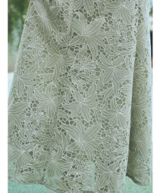 earth music&ecology ＳＥＴ２点　シアーブラウス＋レースキャミワンピース