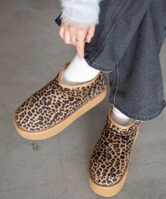 WEGO 【25年秋冬新作/あったかブーツ】厚底ムートンタッチブーツ