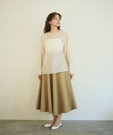 #Newans 【シワになりにくい】〈花乃まりあさんコラボ〉サーキュラースカート