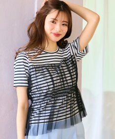 Feroux チュールコンビカットソー