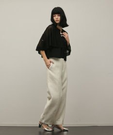 GRACE CONTINENTAL シアーケープニットカーディガン