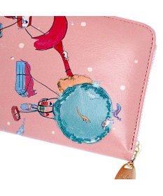 tsumori chisato CARRY バルーンに乗って ラウンドファスナー長財布 【アニマルプリント＆刺繍】