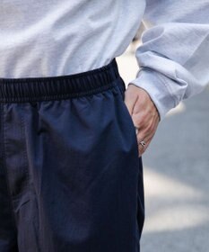 WEGO 【ウエストゴム/手洗い可】ナイロン　トラックパンツ