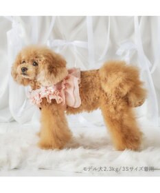 PET PARADISE cherircouture ツイード ベストハーネス 《ピンク》 Ｓ