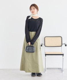 earth music&ecology ミリタリーリメイク風スカート