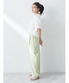 earth music&ecology タックストレートパンツ