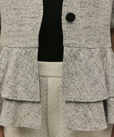 GRACE CONTINENTAL ペプラムツイードジャケット