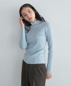 YECCA VECCA ラメ混ハイネックリブニット