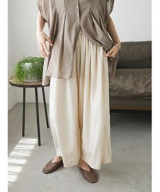 CRAFT STANDARD BOUTIQUE 【キナリノ別注】リネンレーヨンワイドパンツ