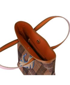 tsumori chisato CARRY ウールチェック ハンドバッグ