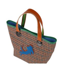 tsumori chisato CARRY ウールチェック ハンドバッグ